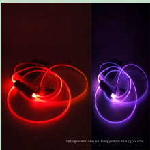 Cool Design 7 colores LED luz auriculares luminosos para iPhone y todo el teléfono inteligente (K-688)